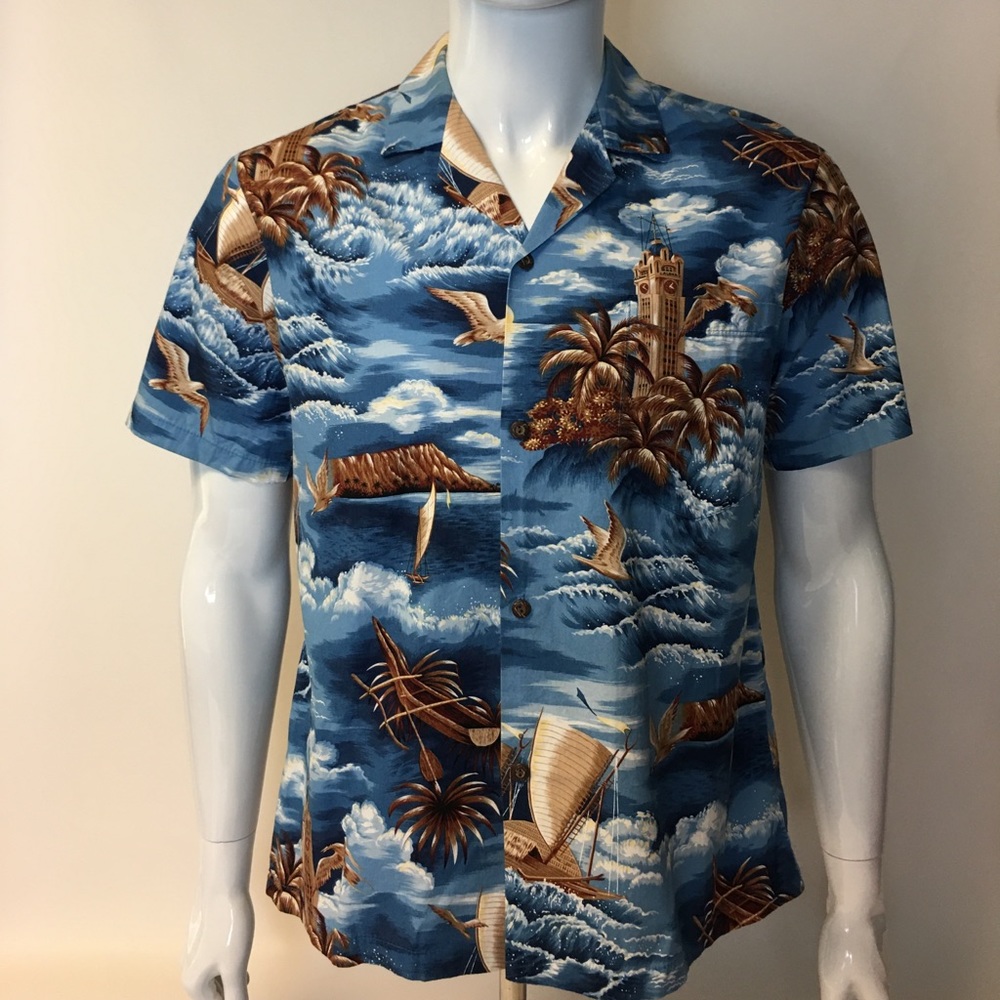 Men’s KY Fashion Vintage Hawaiian Shirt Small